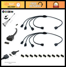 ARGB Splitter Cable 1-to-4, 5V 3 Pin Addressable RGB Extension 2 Pack, 50cm -