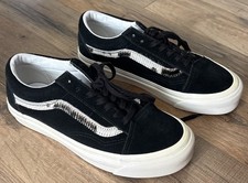 Vans Old Skool 36 DX Black White Cow Hair Sneaker M-5.5 W-7