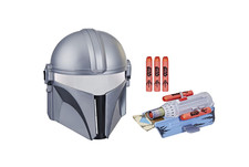 NERF Star Wars The Mandalorian Mask Gauntlet, Star Wars NERF Blaster and Mask