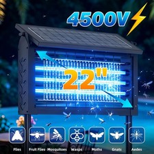Solar Bug Zapper Outdoor Cordless Fly Trap In...