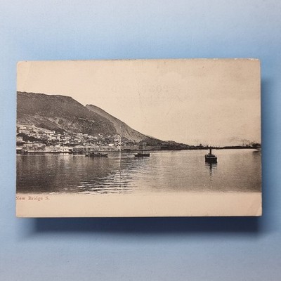 Gibraltar Postkarte um 1905 Europa Neue Brücke Qauy Süden ungeteilt