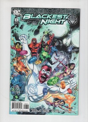 Blackest Night #8 (2010) 1st full team app White Lantern Corps, DC Comics