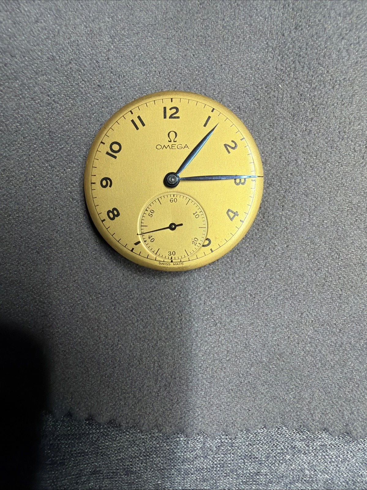 Omega — omega 30t2 movement with gold dial running