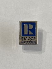 Realtor Associate Blue and Silver Lapel Pin