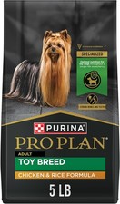 Purina Pro Plan Toy Breed Dog Food, Chicken and Rice Formula With Guaranteed Liv