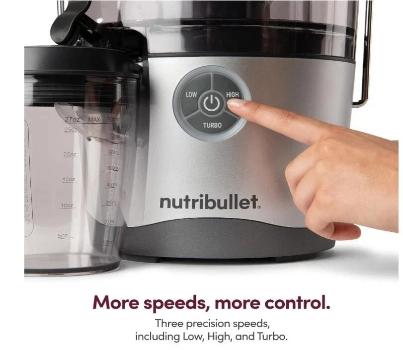 Nutribullet NBJ50200 1000W Centrifugal juicer Silver with 27 oz. Pitcher - Image 2 of 4