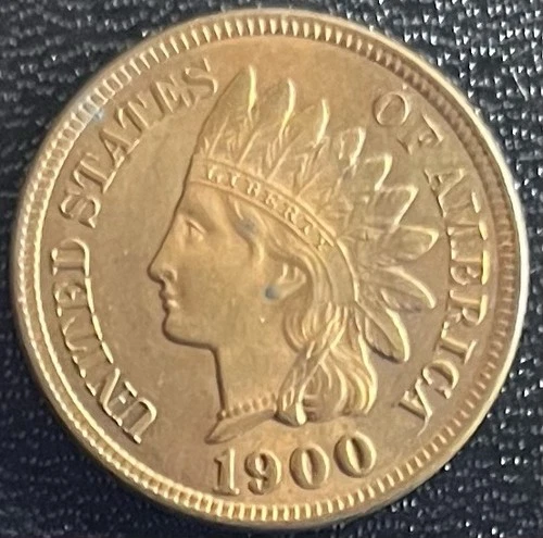 1900 Indian Head Penny RD UNC Super Clean!