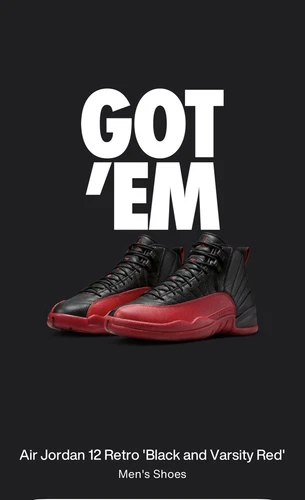 Air Jordan 12 Retro 'Nero e Varsity Rosso gioco influenzale 2025