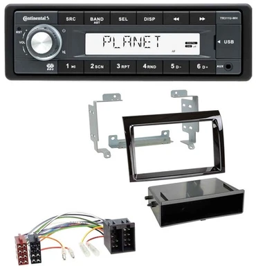 Continental USB MP3 AUX 1DIN Autoradio für Fiat Ducato Citroen Jumper 06-11 pian - Bild 1 von 4