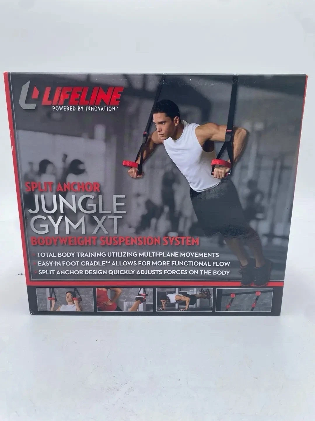 Lifeline Jungle Gym XT Body Weight Suspension Trainer System Complete w/ DVD New