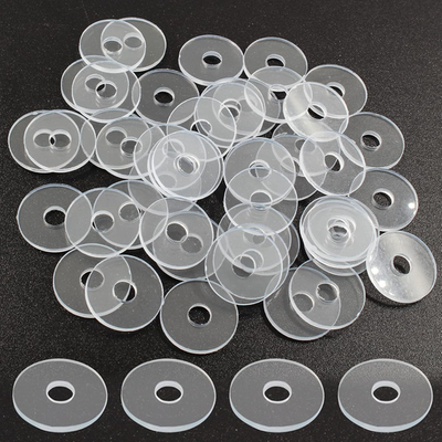 #ad 50 Pack 3 4 Inch Clear Washers for Shower Door Handle Transparent Gasket Clear $15.73