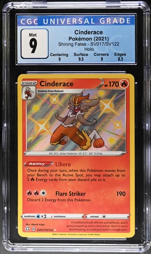Cinderace graded CGC 9 for sale on eBay