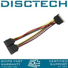SATA 15pin Connector x2 to SATA Power Splitter 5.9in