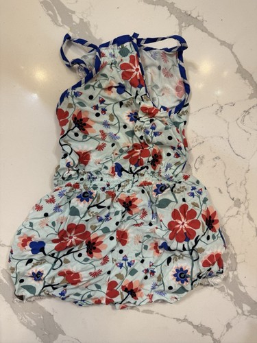 Matilda Jane Girl's size 4 Tug Of War Short Romper w/Fringe The Adventure Begins - Picture 2 of 2