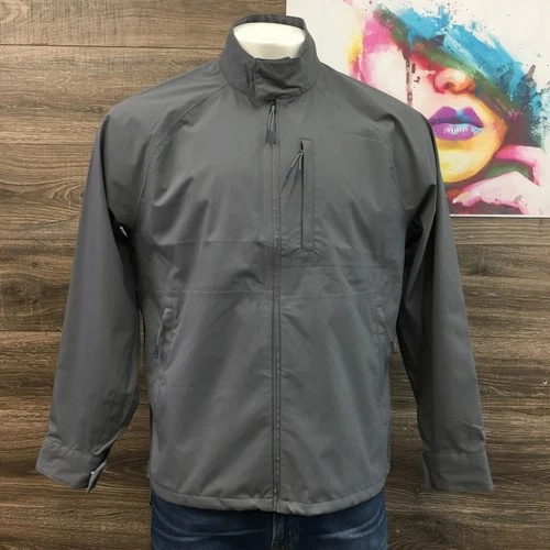 Bonobos Mens Tech Gray Lightweight Zip Up Jacket Size L - product listing photo