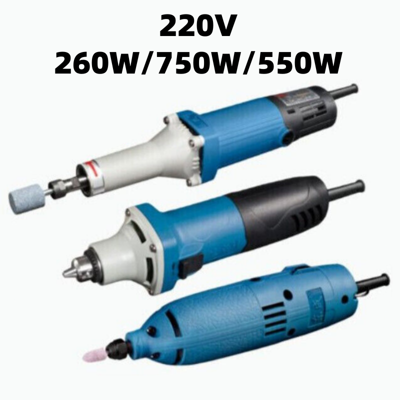 260W 550W 750W Variable Speed Electric Die Grinder Straight Grinding Machine
