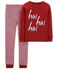 New Carters Kids 2-Piece Christmas Red Ho Ho Ho Matching Family Pajama Set Sz 5