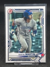 2021 Bowman Prospects Paper Base #BP-87 Austin Martin - Toronto Blue Jays