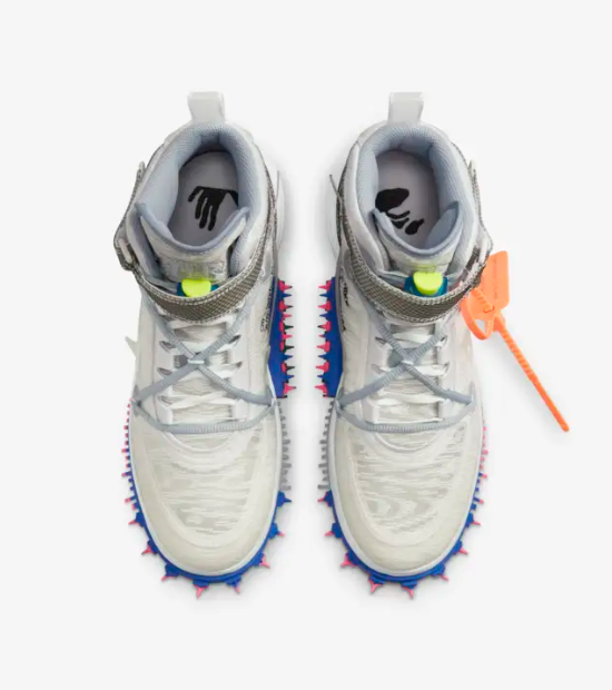 OFF WHITE X NIKE Nike Air Force 1 Mid x Off White™️ (White) Taglia: 9 UK Nuove con scatola