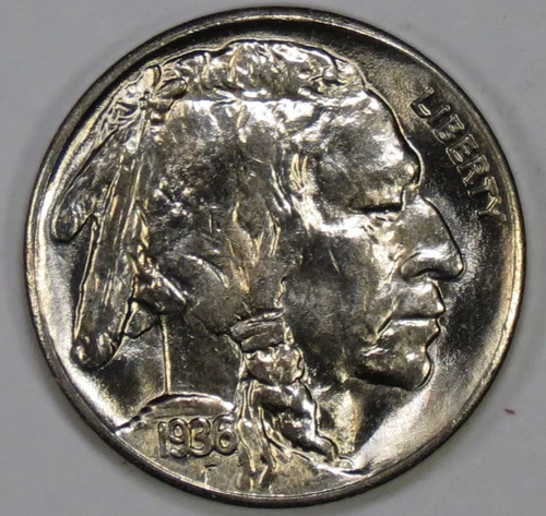 1936-S Buffalo Nickel - Gem BU
