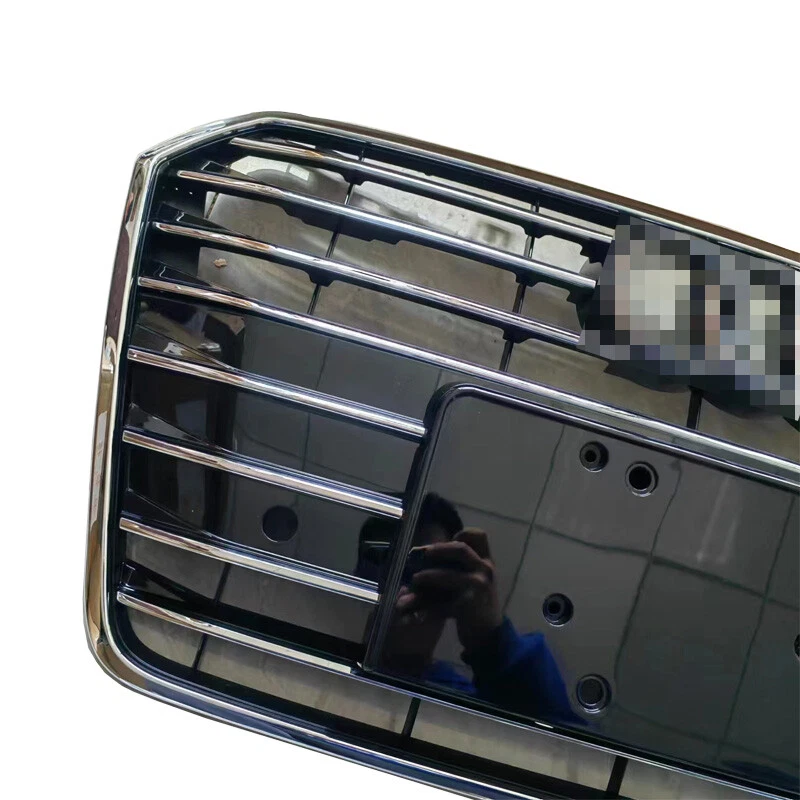 Chrome Front Upper Grill Mesh Grille Replacement For Audi A7 S7 2016 2017 2018 — 第 2/4 张图片