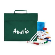 Personalised Bookbag Printed with Name, perfect for School - Bottle Book Bag