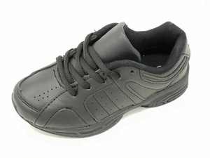 boys plain black trainers