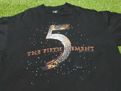 フィフスエレメント　THE FIFTH ELEMENT 1997 シャツ　 L The Fifth Element insert coin push start 1997 8 bit retro shirt