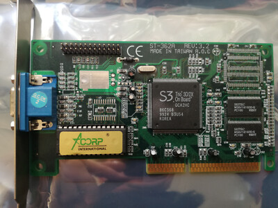 ACORP ST-362A REV:3.2 S3 Trio 3D/2X QCE2HC TAIWAN VIDEO CARD