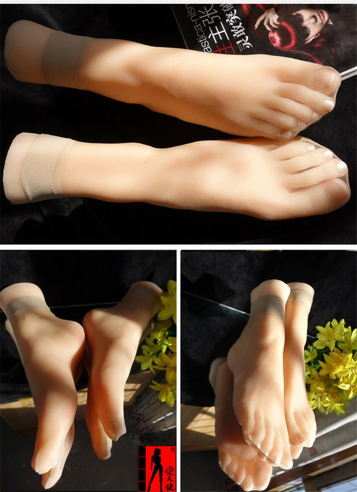 Talla 39 NUEVO Maniquí Mujer Silicona Tamaño Real Pie Modelo Exhibición Prop Un Par Foto 3 de 4