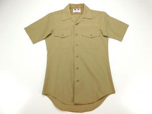 usmc short sleeve khaki shirt