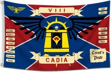 The 8th Cadia Regiment Flag Banner 3x5Ft Duplex Printing For Indoor Outdoor... 