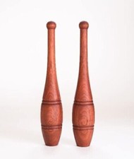Wooden Indian Clubs Mugdar Meel Clubbell Karla Kattai Weight Pair 2KG  