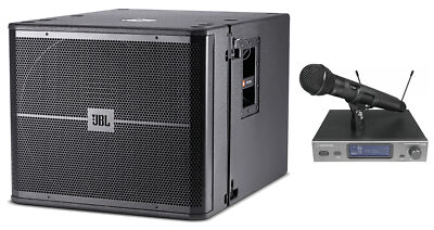 JBL VRX918SP Powered Active 18'' 1500 Watt Subwoofer Sub w/DSP+Audio Technica Mic