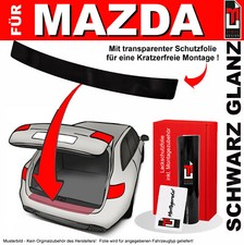 Lackschutzfolie Ladekantenschutz für Mazda 2 DJ ab 2014 Schwarz glanz