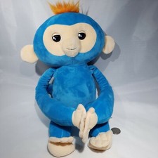 Fingerlings HUGS Interactive Boris Blue Talking Plush Monkey WowWee 2018 Tested
