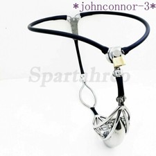 Male Female Stainless Steel Cage Adjustable Invisible Pants Chastity Belt Device