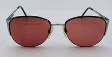 Vintage Charmant 4428 Silver Multicolor Metal Japan Sunglasses FRAMES ONLY