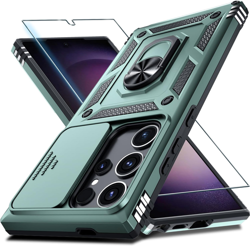 For Samsung Galaxy S25 Ultra Case Built in Slide Camera Lens Cover+Screen Protec - Picture 10 of 12