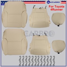 For 1996-2002 Toyota 4Runner Beige Tan LEATHER CUSTOM MADE 2 FRONT SEAT COVERS