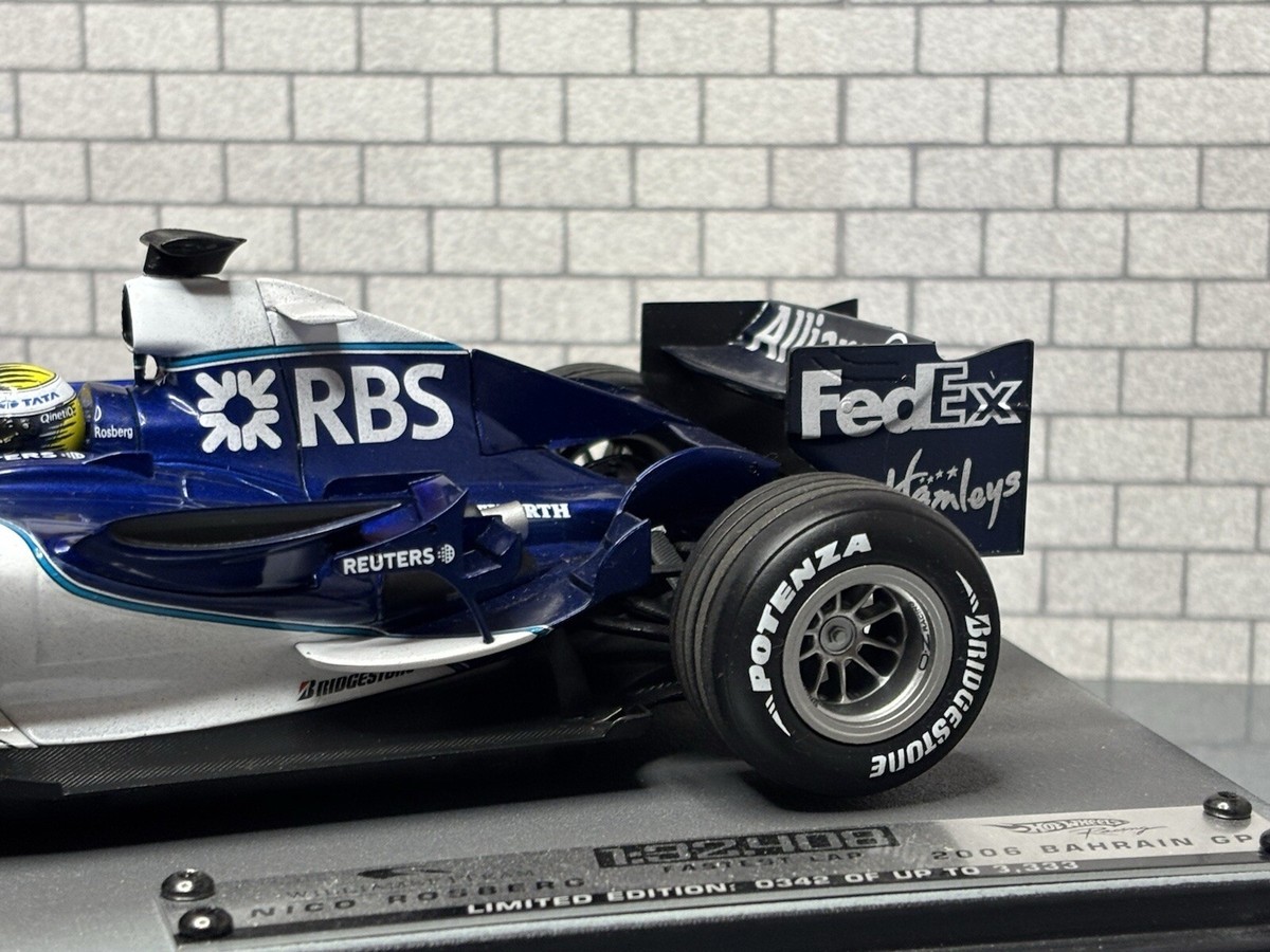 1:18 *BOXED* HOT WHEELS F1 Formula 1 2006 WILLIAMS FW28 Nico
