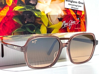 Maui Jim LITTLE BELL Translucent Espresso POLARIZED Bronze