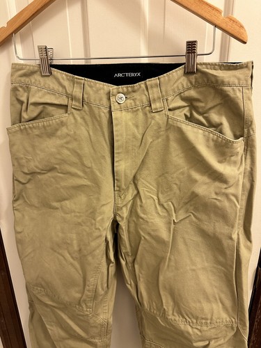 Men’s Arcteryx Hiking Outdoors Cotton Pants Size 33x32 - Picture 2 of 7