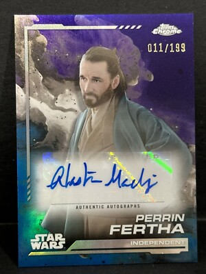 2024 Topps Chrome Star Wars Perrin Fertha Auto Kamino Aqua Refractor ...