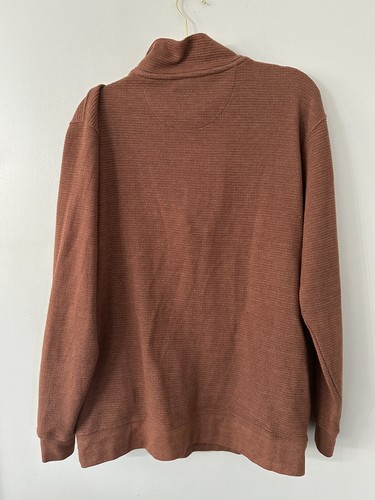 Smith's Workwear half-zip long-sleeved pullover sweater Brown - sz M - Picture 2 of 7