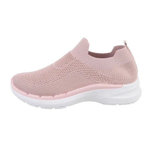 Sneakers low women's shoes 2773 Ital design in dusky pink