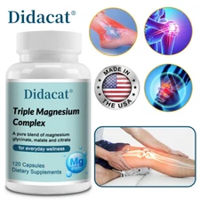 Triple Magnesium Complex 120 Capsules Supports Bone Cardiovascular Health