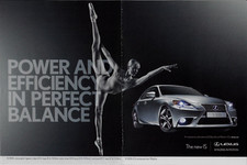 2013 Lexus IS 300h 65mpg 223hp Power Efficiency Ballerina Photo VINTAGE PRINT AD