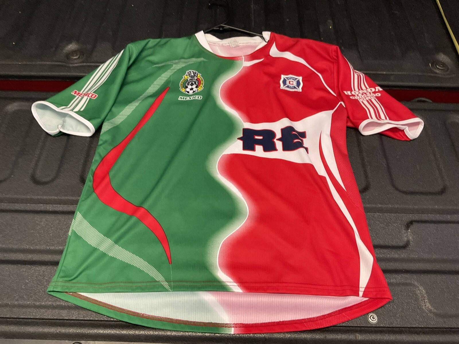Chicago Fire Best Buy Home Jersey Men MLS Soccer Mexico Soccer Split Honda