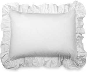 white ruffle sham
